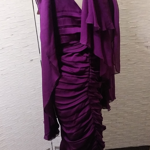 Purple Silk Occasional Dress Bloomingdale - Picture 8 of 14